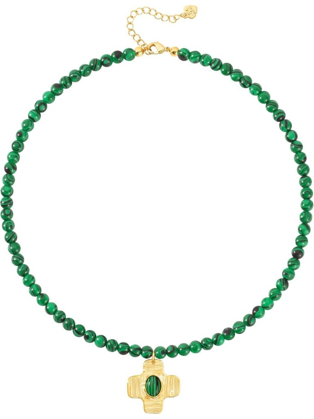 Women's Malachite Beaded Choker Single Strand Stone Nugget Necklace Gift